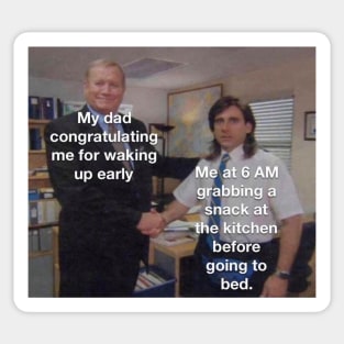 the office meme Sticker